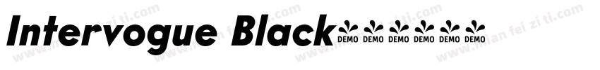 Intervogue Black字体转换